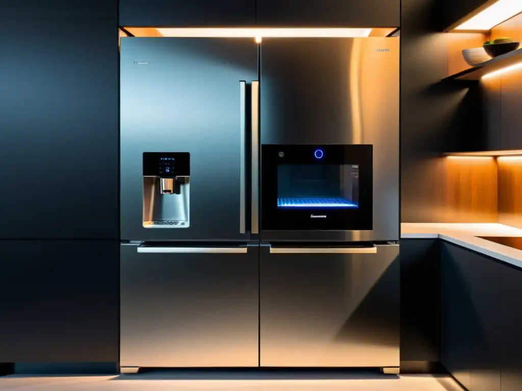 Una cocina futurista con electrodomésticos conectados e innovaciones tecnológicas