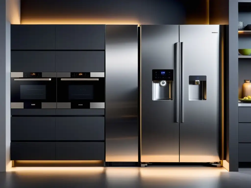 Descubre una cocina moderna con electrodomésticos panelables personalizables de alta tecnología, integrando estilo y funcionalidad