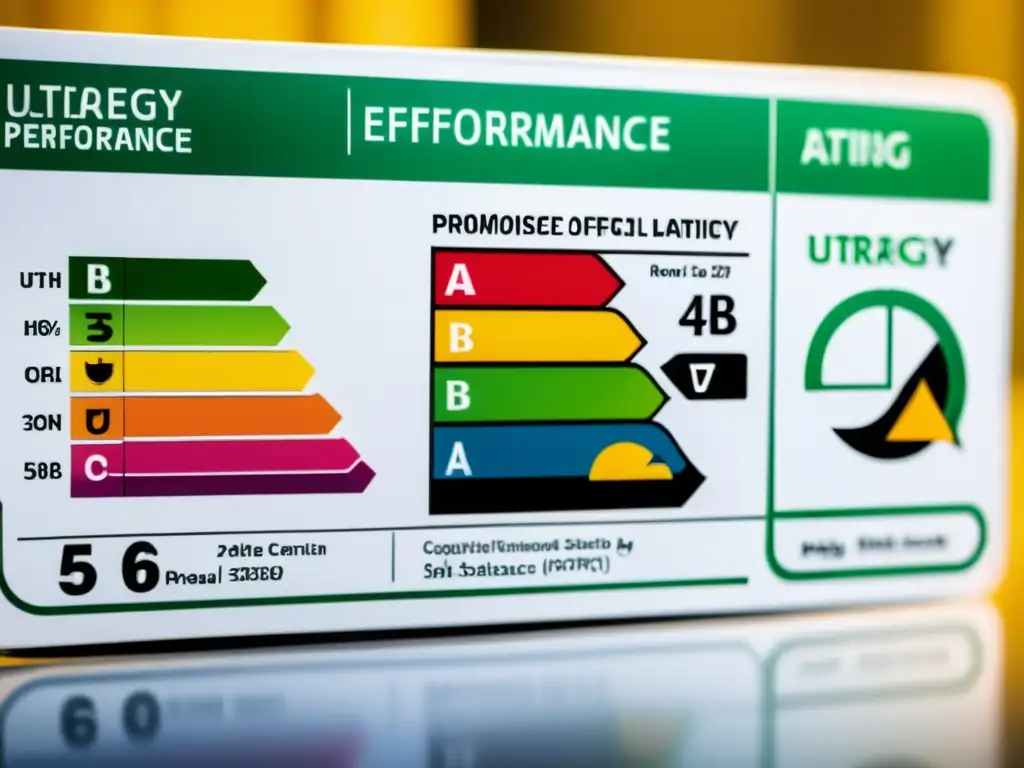 Comparativa impactante de rendimiento energético de electrodomésticos, mostrando diferencias entre etiquetas de eficiencia energética