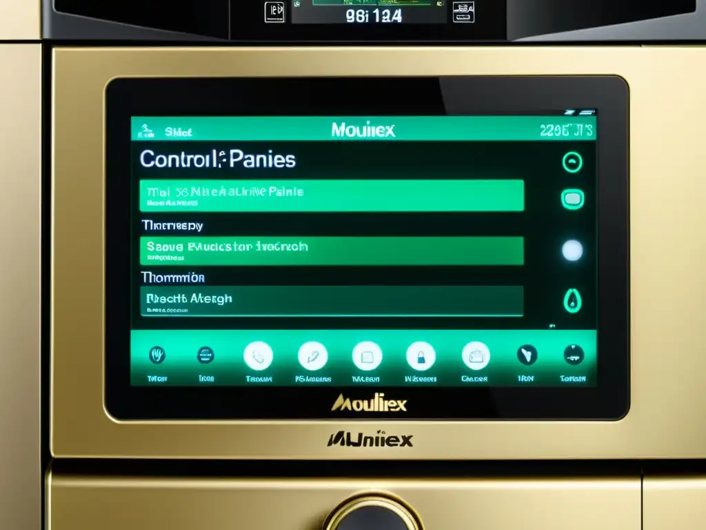 Comparativa robots cocina Moulinex iCompanion y Thermomix TM6: detalles de alta tecnología y diseño sofisticado en los paneles de control