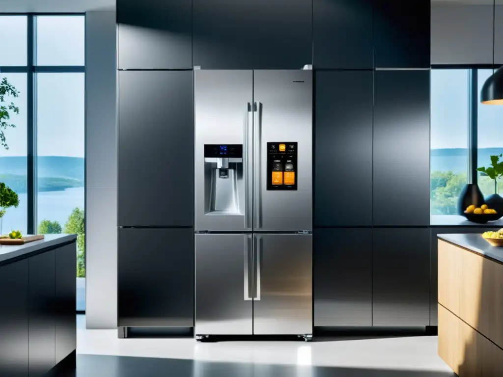 Un congelador Liebherr GrandCru de diseño innovador en una cocina contemporánea con tecnología de vanguardia