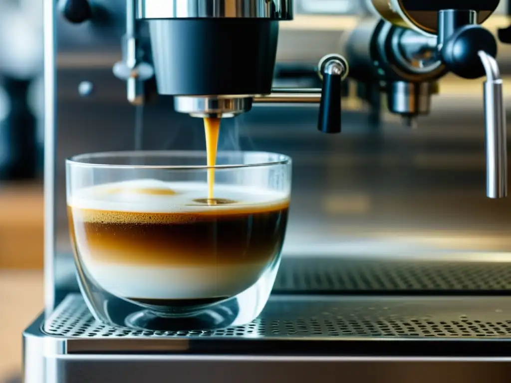 Detalle impresionante de limescale en el depósito de agua de una cafetera espresso, resaltando la necesidad de descalcificación