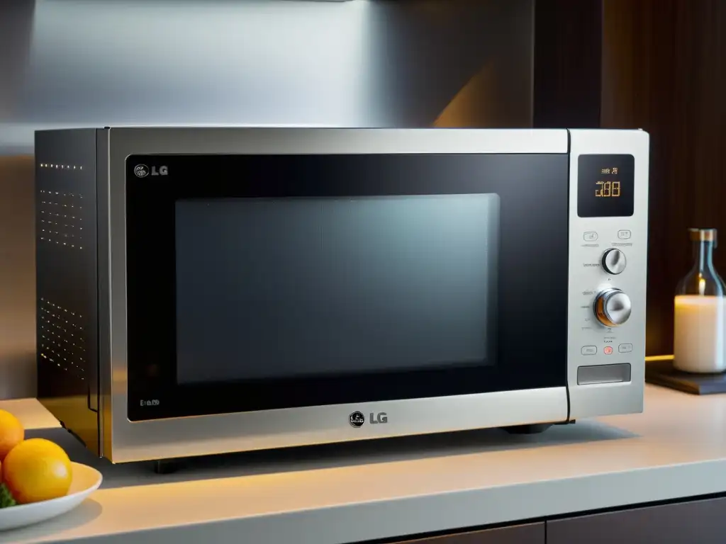 El mejor microondas con grill LG: moderno, eficiente, con luz ambiental y plato de comida caliente