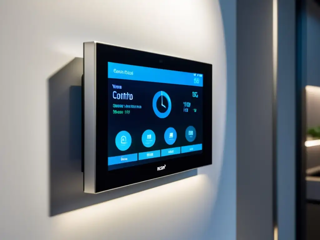 Panel de control de hogar inteligente, con tecnología del hogar eficiente energéticamente