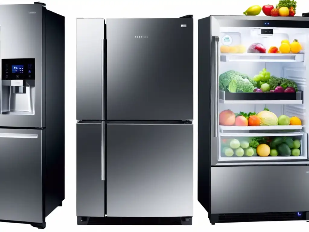 Refrigerador inteligente de diseño futurista con avanzadas medidas de seguridad