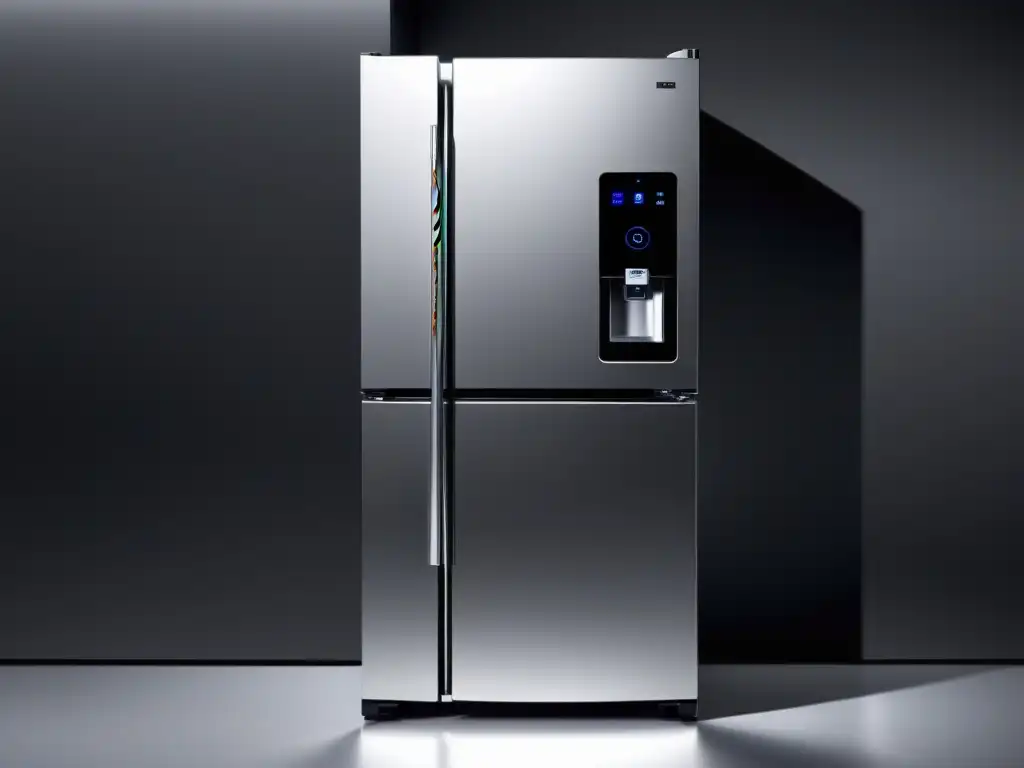 Refrigerador inteligente con pantalla táctil y seguridad biométrica