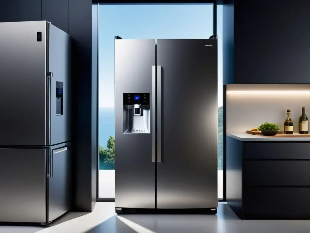 Refrigerador inteligente con seguridad avanzada y diseño moderno