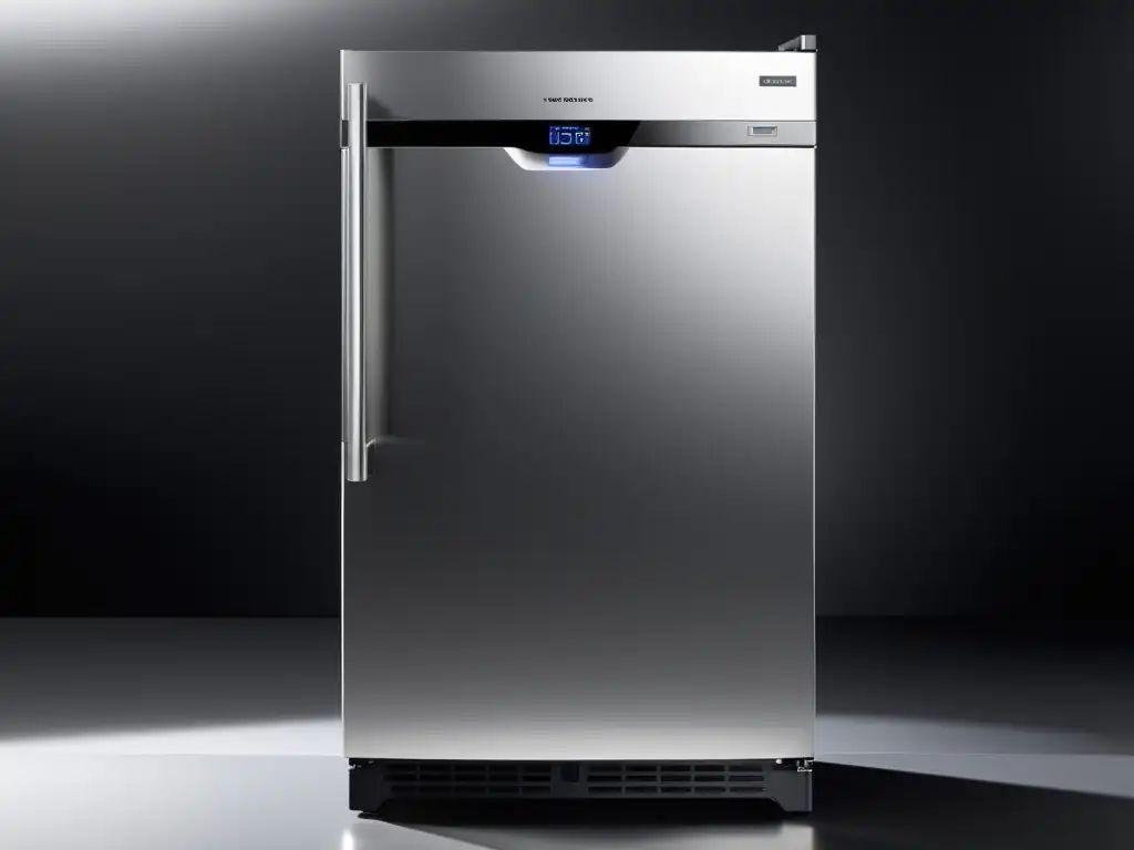 Un refrigerador moderno con tecnología Inverter y diseño elegante, exhibe sus ventajas en una cocina contemporánea